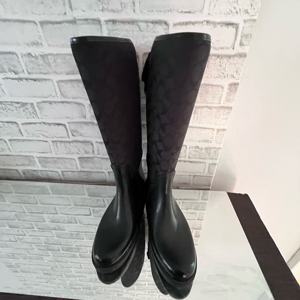 Coach Black Knee-High Women's Boots